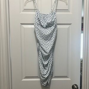 SHEIN Blue Floral Midi Dress